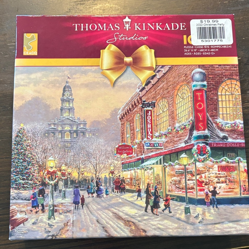 Ceaco 1000 Puece Puzzle, Thomas Kinkade Winter Street